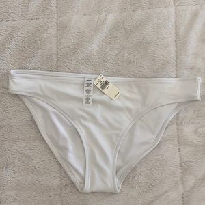 New with tags Aerie Solid White Bikini Bottoms
